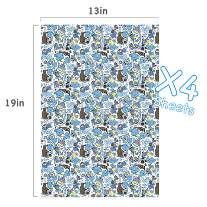 Blastoise Wrapping Paper Sheets